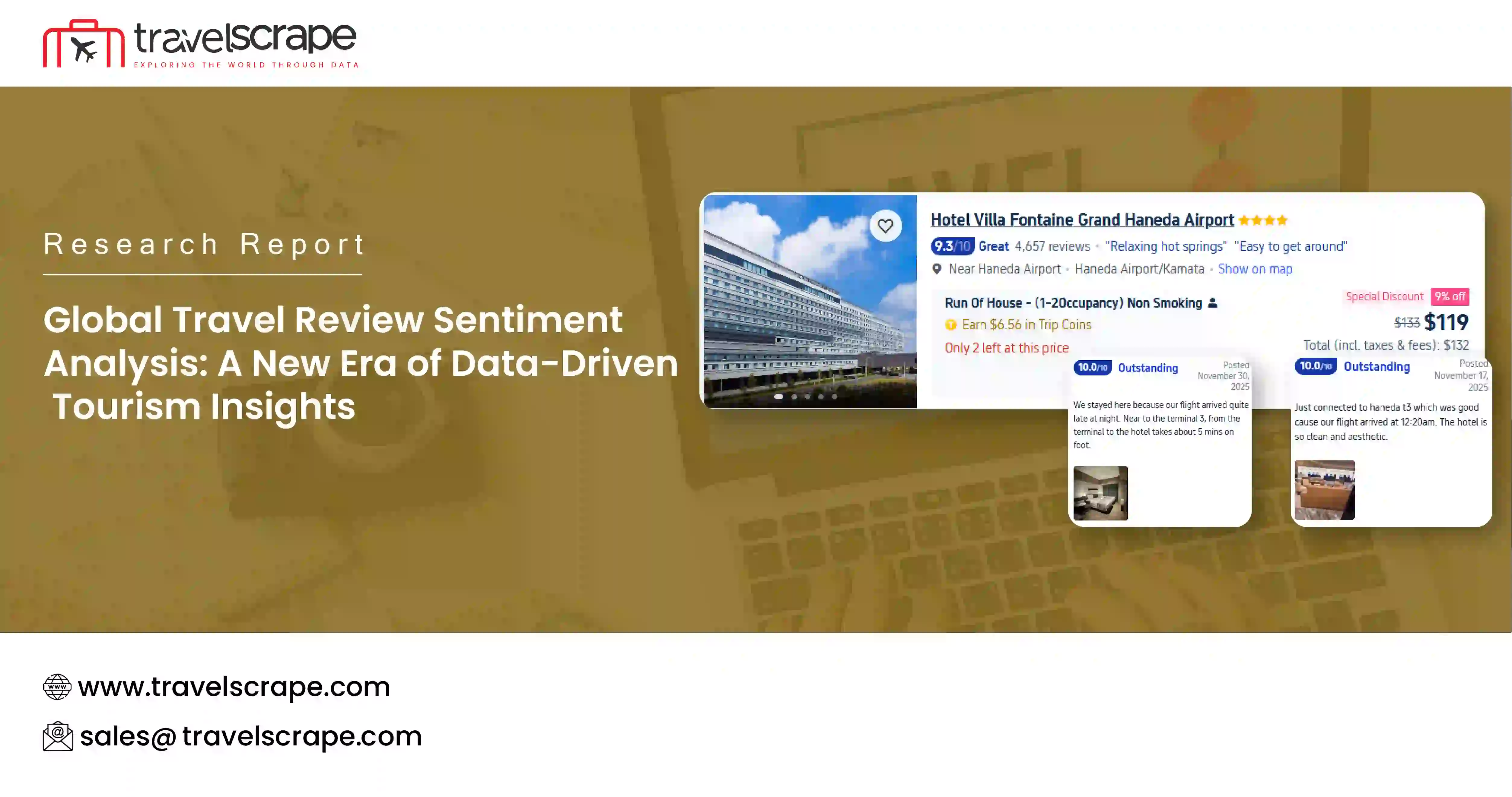 Global Travel Review Sentiment Analysis for Tourism Insights